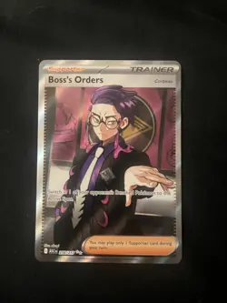Boss’s Orders 256/217 Ultra Rare Full Art Pokemon Ascended Heroes NM #19154 S - Image 1