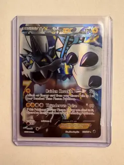 Pokemon Thundurus EX 110/116 Team Plasma Full Art Ultra Rare 170 HP Raiden Knuc… - Image 1