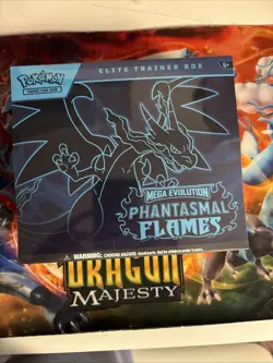 Pokemon TCG Mega Evolution Phantasmal Flames Elite Trainer Box Sealed - Image 1