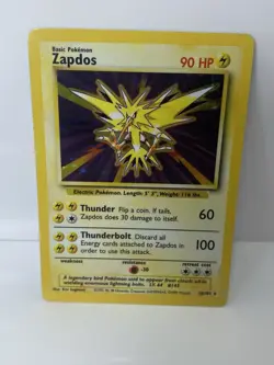 Pokemon Zapdos Base Set 16/102 Holo Rare 1999 - Image 1