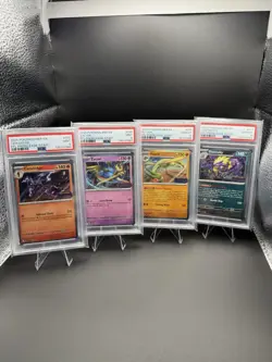 Pokemon Phantasmal Flames Prerelease Staff Promo PSA 10 (2) And 9 Sequential Set - Image 1