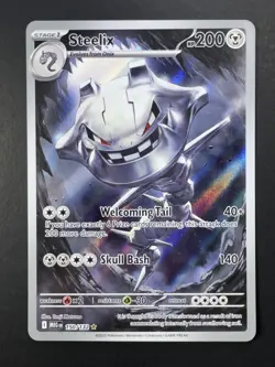 Pokemon: Steelix Illustration Rare IR Full Art Holo 150/132 Mega Evolution - Image 1