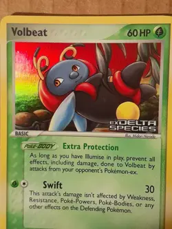 Pokemon Holon Volbeat 56/113 ex Delta Species Reverse Holo NM-MT See Pictures - Image 3