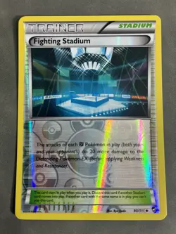 Fighting Stadium 90/111 Furious Fists Reverse Holo Uncommon Pokemon 2014 LP+ - Image 1