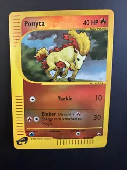 Pokemon TCG Ponyta Reverse Holo Aquapolis Set 102/147 Lightly Played Vintage - Image 1