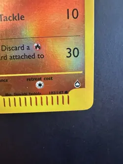 Pokemon TCG Ponyta Reverse Holo Aquapolis Set 102/147 Lightly Played Vintage - Image 4