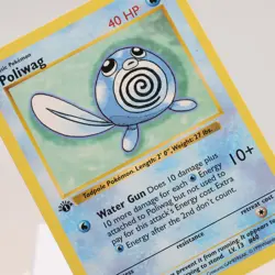 Pokemon TCG - Poliwag 59/102 Base Set Common 1st Edition WOTC 1999 - NM - Image 1