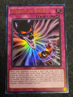 Yugioh Verdict of Anubis MZTM-EN009 Ultra Rare 1st Edition NM - Image 1