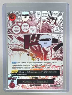 Honesty Impact 2025 One Piece A Fist of Divine Speed #OP11-018 Alt Art - Image 1