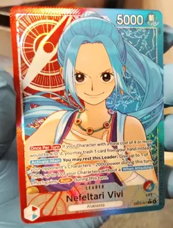 One Piece TCG Nefeltari Vivi Heirones EB03 Alt Art Leader English NM - Image 4