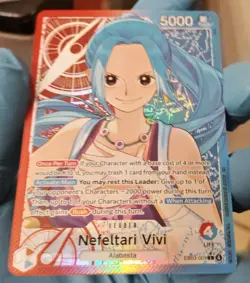 One Piece TCG Nefeltari Vivi Heirones EB03 Alt Art Leader English NM - Image 5