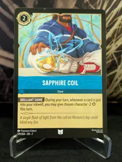 Sapphire Coil Uncommon Disney Lorcana TCG Archazia's Island 179/204 - Image 1
