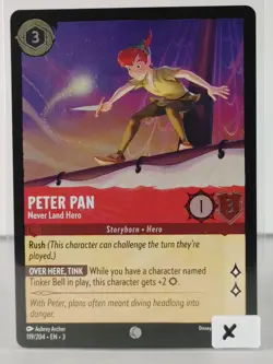 Peter Pan Never Land Hero - Foil Into the Inklands - LORCANA - 119/204 - U Pick - Image 1