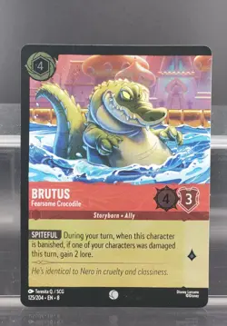 Disney Lorcana Brutus - Fearsome Crocodile 125/204 Reign of Jafar CM Cold Foil - Image 1