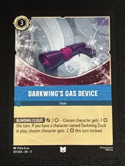 Disney Lorcana Winterspell Darkwing's Gas Device 169/204 NM - Image 1