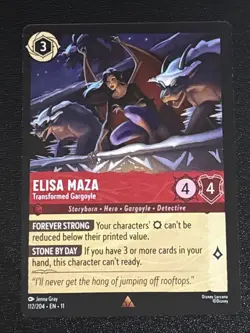 Disney Lorcana Winterspell Elisa Maza - Transformed Gargoyle 112/204 NM Rare - Image 1