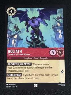 Disney Lorcana Whispers in the Well Goliath-Guardian of Castle Wyvern 119/204 NM - Image 1