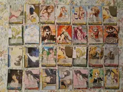 Weiss Schwarz Assorted Card Lot ×28 RR, R, CR, UC English And Japanese - Image 1