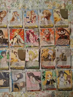 Weiss Schwarz Assorted Card Lot ×28 RR, R, CR, UC English And Japanese - Image 3