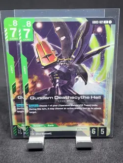 GUNDAM CARD GAME GD03-021 GUNDAM DEATHSCYTHE HELL (R) FOIL CARD - STEEL REQUIEM - Image 1