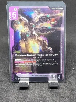 Gundam Gusion Rebake Full City Gundam Card Game . Steel Requiem Rare • GD03-053 - Image 1