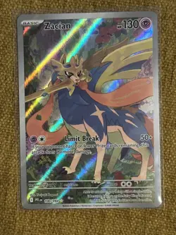 Pokemon Card - Zacian - Illustration Rare (100/094) ME02 Phantasmal Flames NM IR - Image 1