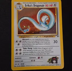 Pokemon Erika's Dragonair Holo Card 4/132 Vintage Gym Challenge English 2000 - Image 1