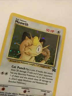 Pokemon Meowth Nintendo Black Star Promo 10 Holo Pokemon Card - Image 2