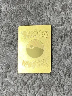 Super Rare Red Pikachu V HP190 Charge Gold Foil Fan Art Card - Image 3