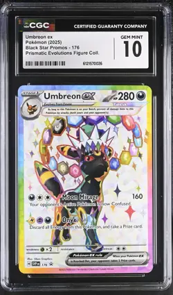 Umbreon ex SVP176 Sv: Scarlet & Violet Promo Cards Holo CGC Gem Mint 10 - Image 1