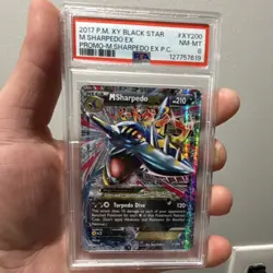 Pokemon M Sharpedo EX XY Black Star Promo Holo PSA 8 Card XY200 - Image 1