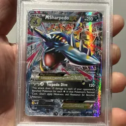 Pokemon M Sharpedo EX XY Black Star Promo Holo PSA 8 Card XY200 - Image 2