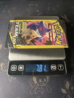 Rare Pokemon Team Up 3 Card Factory Sealed Booster Pack HEAVY 7.81g - Image 1