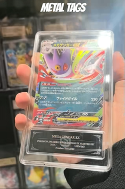 Pokemon Cards JPN. Metal Tags Mega Gengar EX 003/021 RR PCG 10 (SAME AS PSA 10) - Image 2