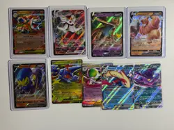 Pokemon TCG: 9 Card English EX/V/Vmax Lot - Various Sets - NM - Image 1