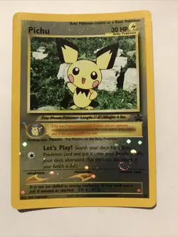Pichu Reverse Holo Black Star Promo 35 WOTC Pokemon Card - Image 1