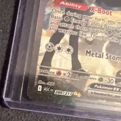 Pokemon Steven's Metagross ex Full Art Holo Rare EX Card 340 HP 200 ATK 289/217 - Image 4