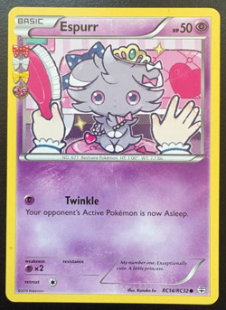 Pokemon Card Espurr RC14/RC32 Radiant Collection Set Rare LP/MP - Image 1