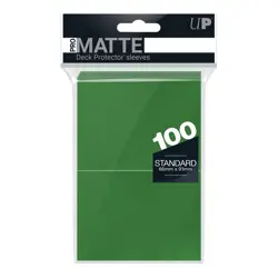 100 Ultra Pro Matte Green Standard Size Deck Protectors Card Sleeves mtg ccg - Image 1