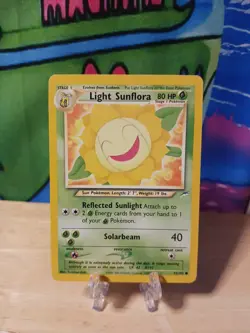 Light Sunflora 72/105 Near Mint Condition Neo Destiny Vintage Pokemon Card TCG - Image 1