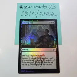 Deadly Visit FOIL Guilds of Ravnica NM Black Common MAGIC MTG CARD (Box6) - Image 1