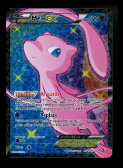 #4 Mew EX RC24/RC25 Legendary Treasures 2013 Full Art Radiant Pokemon Card TCG - Image 1