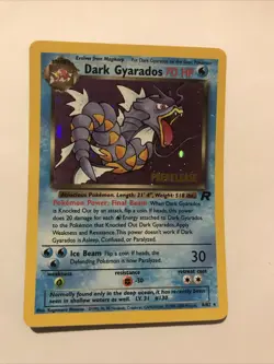 Dark Gyarados 8/82 Holo Team Rocket Prerelease Promo Pokemon Card - NM - Image 1