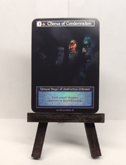 Chorus Of Condemnation - Unique Foil - Sorcery Contested Realm Gothic - Image 1