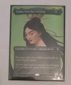 Azusa, Lost but Seeking (Borderless) Commander Masters Foil - Image 1