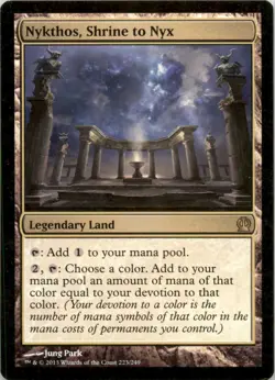 2013 Magic the Gathering MTG #223 Nykthos, Shrine to Nyx - Legendary Land - Image 1