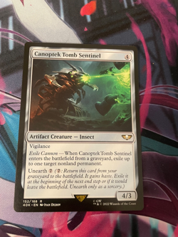 MTG - CANOPTEK TOMB SENTINEL - RARE - NM - WARHAMMER 40K - Image 1