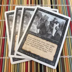 Black Knight x4 Revised Edition Magic MtG Free Shipping - Image 1