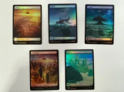 Full Art Avatar Appa Lands MTG Foil Set of 5 - Image 1