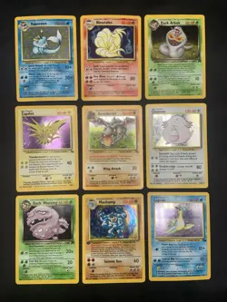 Vintage Rare Holo Pokemon Card Lot 1999/2000 - Base Set, Jungle, Fossil - MP/HP - Image 1